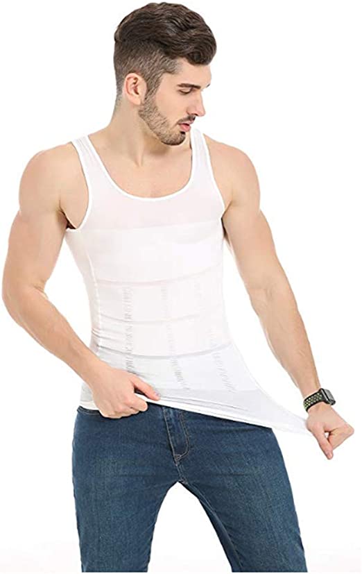 Men's Shapewear Bodysuit Full Body Shaper Compression Abdomen Slimming  Workout Breathable Bodybuilding Undershirts,Skin,4XL price in UAE,   UAE